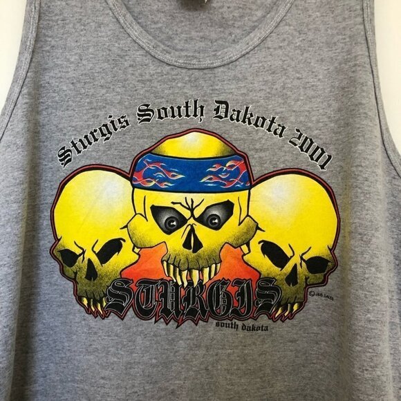 𝅺VINTAGE Sturgis South Dakota Biker Tank Top Cotton - Picture 3 of 8